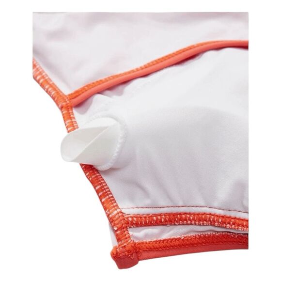 Surplus Tankini Top Swimsuit Coral Peach Stretch Knit Adjustable Straps Padded M - Picture 3 of 5